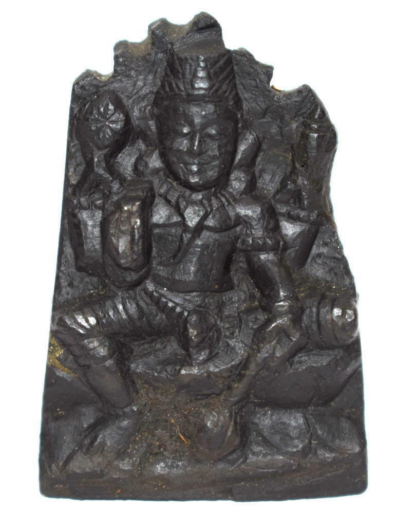 Lord Vishnu Carved On Natural Sudarshan Shaligram of Gandaki River Nepal