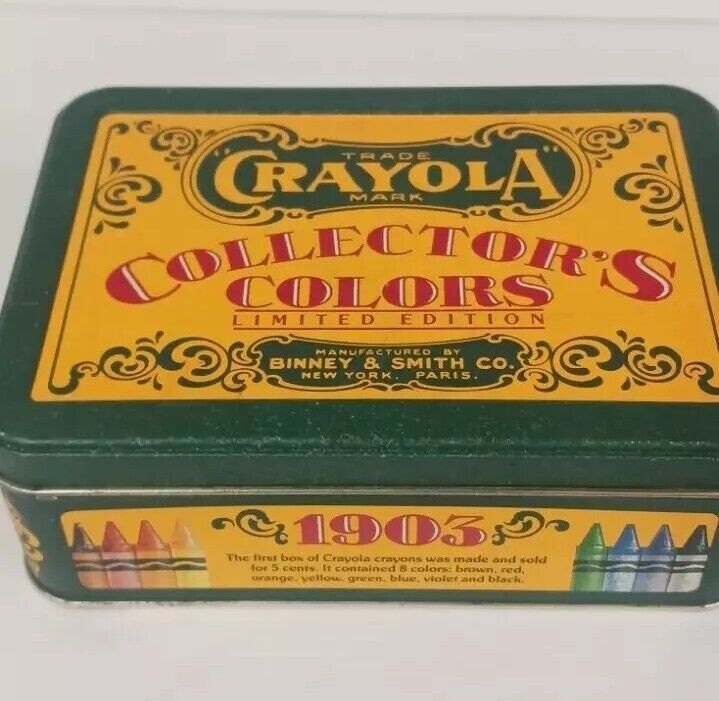 Crayola Crayons 1991 Vintage Collector's Colors Limited Edition Collectible Tin