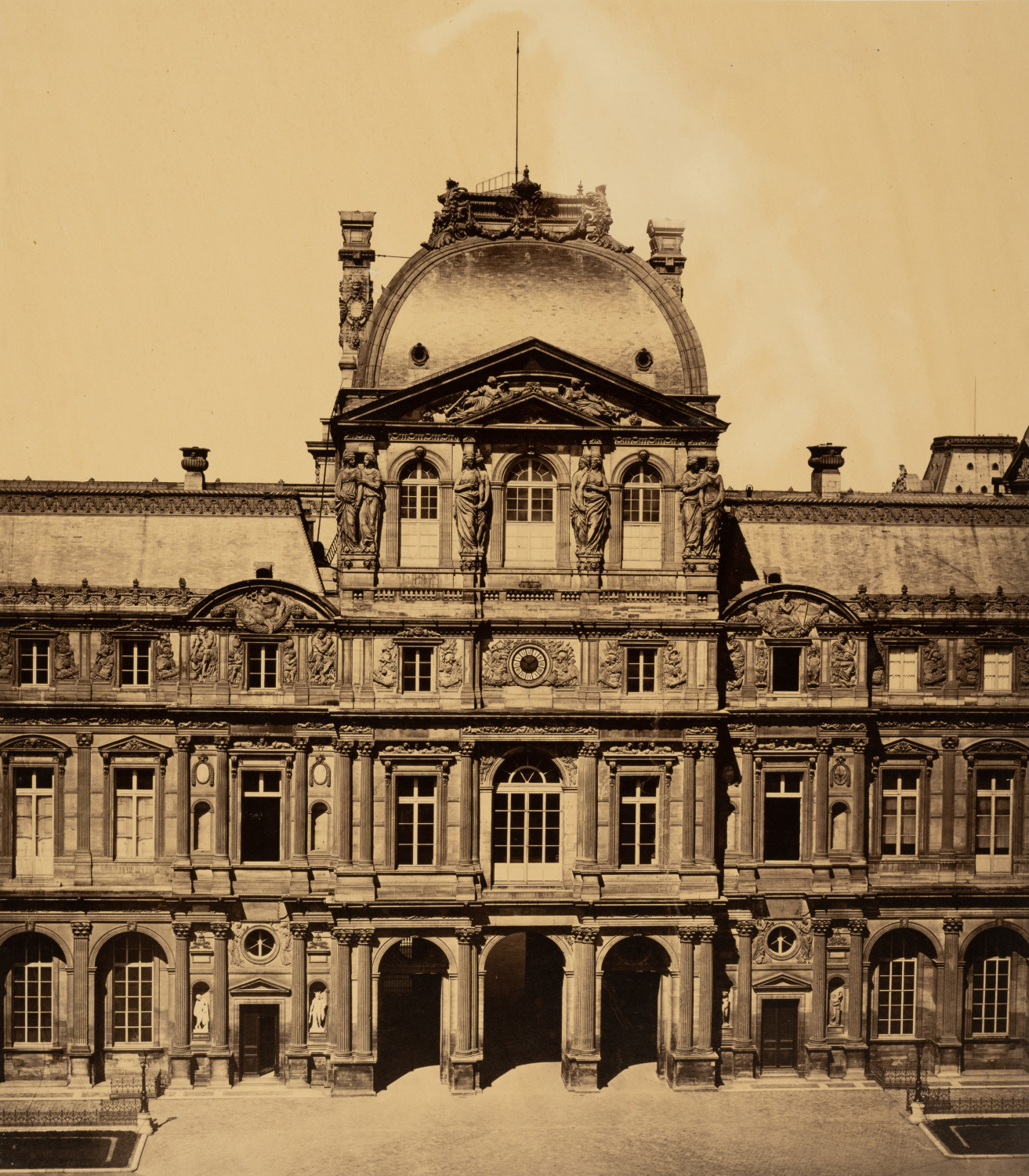 Baldus, vintage Louvre print, cardboard size: 56 x 46.5 cm albumin print