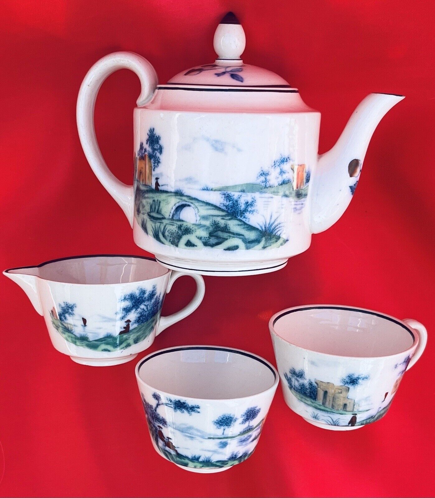 ROYAL Wedgwood Etruria Tea/Coffe Set 6, Fine China. Antique.Made In England