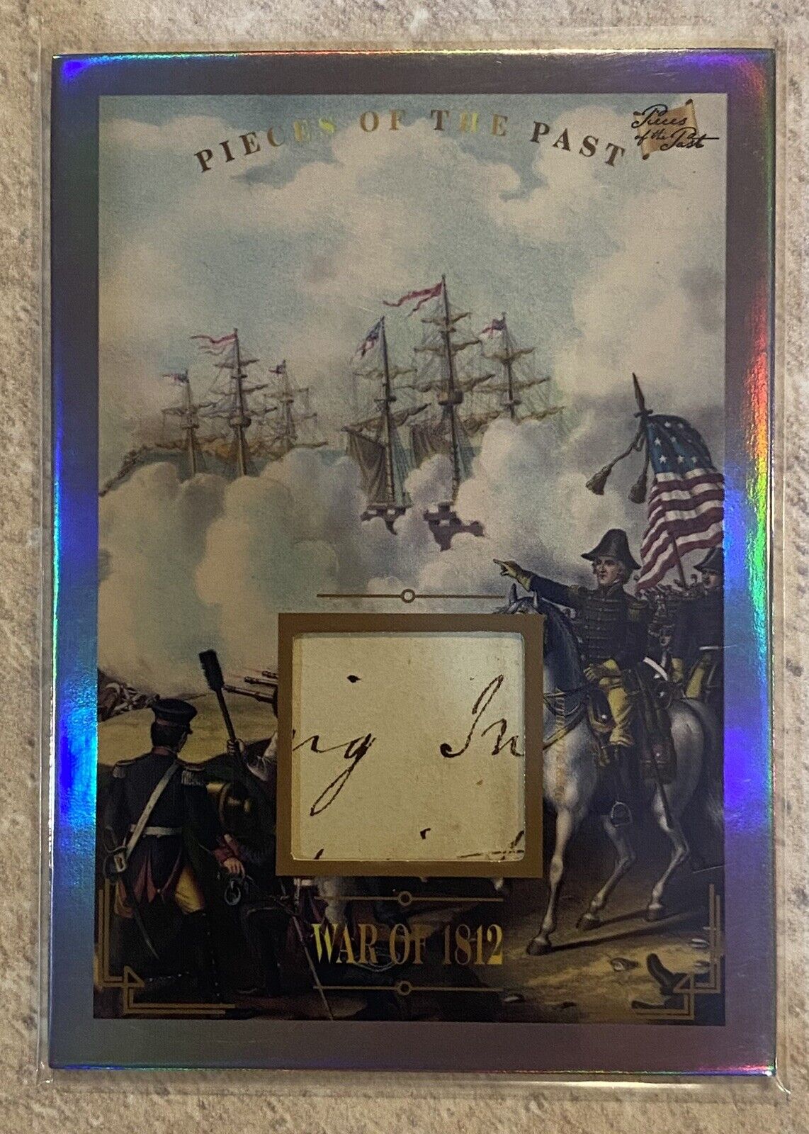 2023 PIECES OF THE PAST WAR OF 1812 RELIC HAND WRITING B  