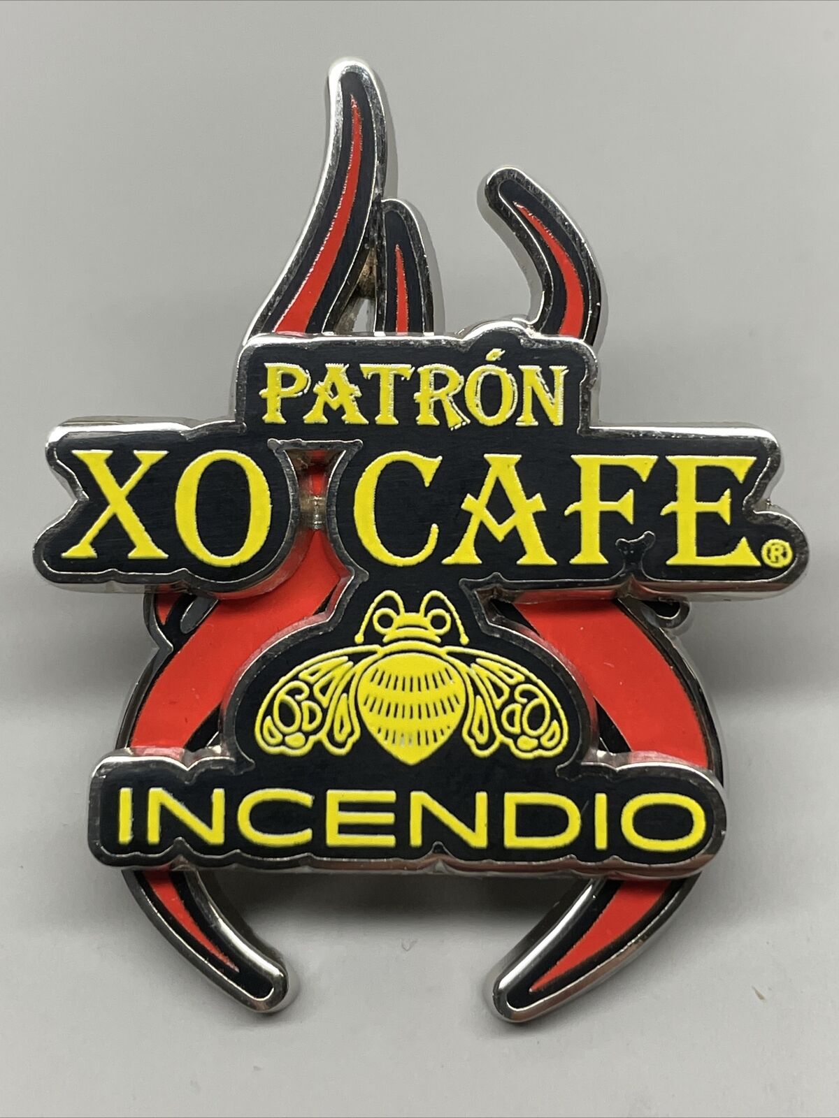 PATRON XO CAFE INCENDIO LAPEL PIN RARE DISCONTINUED LIMITED LAST ONES