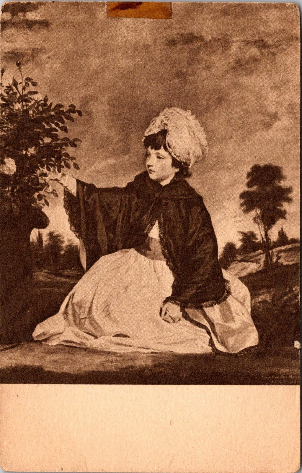 Postcard Lady Caroline Howard By Reynolds 1733-1792 mellon collection NGArt