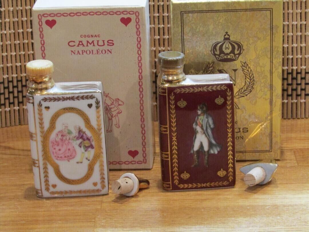 Camus Napoleon Limoges Mini Bottle Book 2 Pieces Set Unopened w/Box F/S Japan