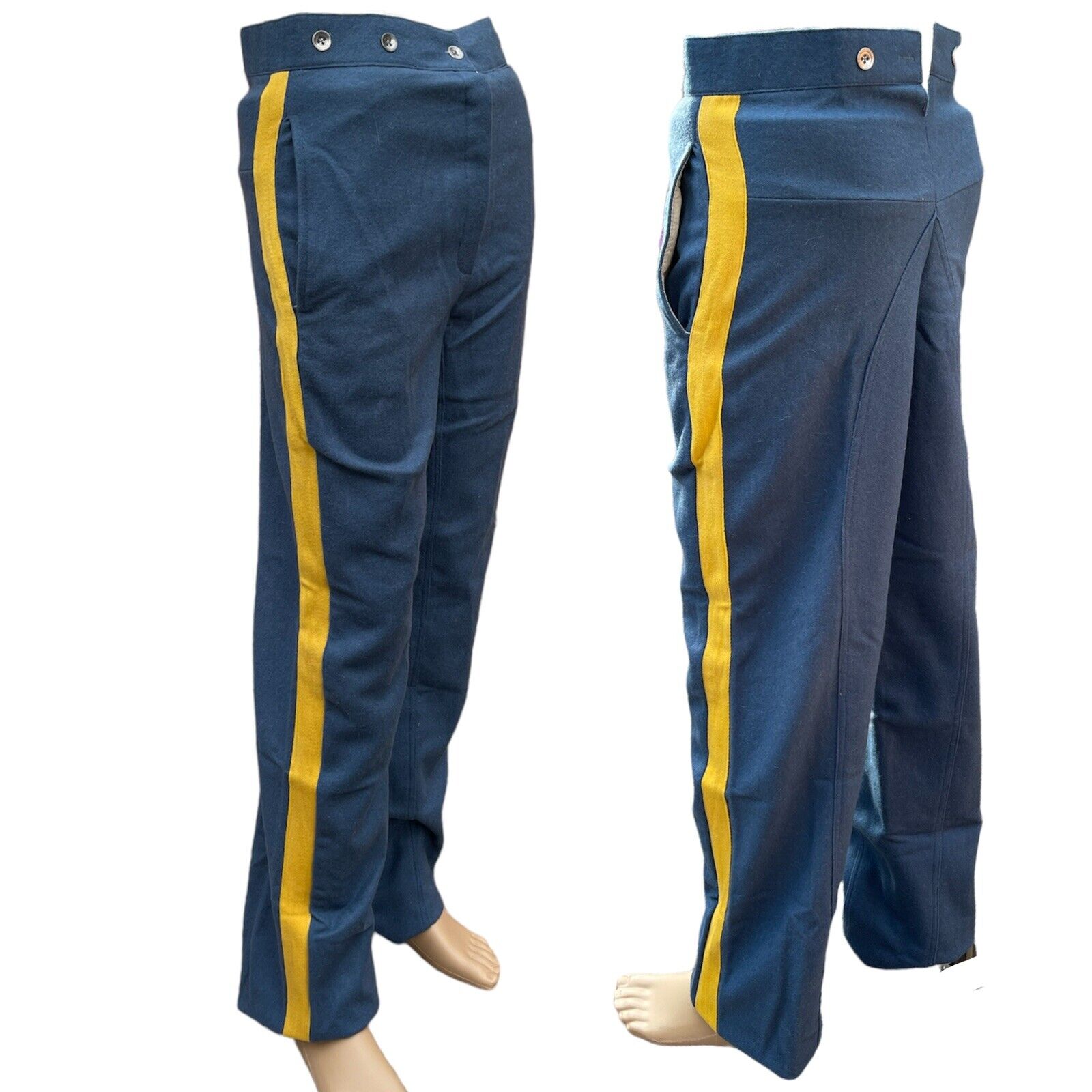US Civil War Sky Blue Trouser With Yellow Rank Stripe 