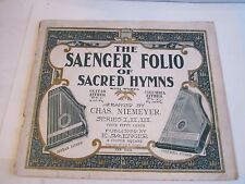 4 VTG MUSIC BOOKLETS - 1898 SAENGER FOLIO, COLLECTION LITOLFF & MORE- OFC-C picture