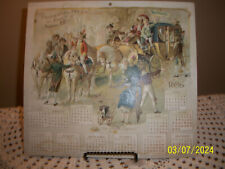 1896 Calendar Prudential Ins Co of America Prize Coach All monthly sheets intact picture