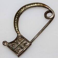 Ancient Celtic silver fibula brooch circa 200-100 BC picture