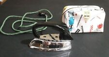 ZOELLER Vintage Electric Travel Clothing Iron & CASE - Western Germany TESTED  picture