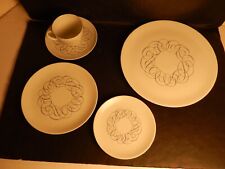 Vintage Raymond Loewy Rosenthal China Germany Script 5 Pc Place Setting picture