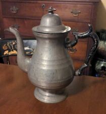William Savage Pewter Coffeepot Middletown CT Antique American 19th Century picture