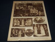 1922 MARCH 12 NEW YORK TIMES PICTURE SECTION - PRINCESS MARY WEDDING - NT 9483 picture