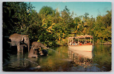 Vintage Postcard Disneyland Elephant Bathing Pool Posted Jun 7 1965 picture