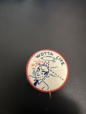 Rare 1940's Adult Risque Theme Tin Spike Pinback Excellent Cond picture