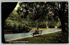 Worcester, Massachusetts - Beautiful View of Elm Park - Vintage Postcard picture