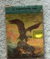 Rare U.S. Bald Eagle Matchbook Cover with Sioux Falls Hatchery Ad picture