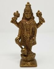 Brass Antique Finish Lord Lord Vishnu 3.75