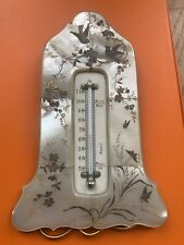Exquisite Antique Mother Of Pearl Palais Royal Desk Thermometer 19th Century picture