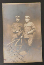Mint 1918 Real Picture Postcard (RPPC) Two Members of the Royal Air Force (RAF) picture
