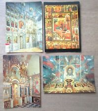 FOUR USSR RUSSIAN UNPOSTED 1992 POSTCARDS VINTAGE -S-31 picture