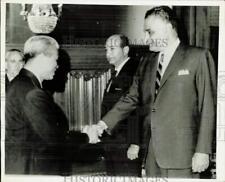 1970 Press Photo Gamal Nasser & N. Vietnamese Ambassador Tran Van Sou, Egypt picture