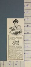 1909 KING TAILOR FASHION WOMAN BEAUTY COMPANY DECOR HISTORIC AD A-1616 picture