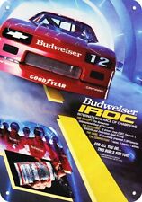 1985 Chevrolet Chevy IROC Camaro & Budweiser Beer DECORATIVE REPLICA METAL SIGN picture