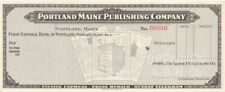Portland Maine Publishing Co. - American Bank Note Company Specimen Checks - Ame picture