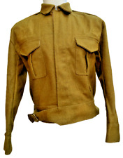 WWII Reproduction British 37 Pattern Battle Dress Uniform Wool Tunic-Khaki picture