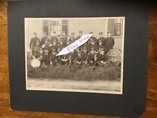 Antique lg Cabinet Photo Gilbertville Hardwick MA Cornet Band (at Union Hotel ?) picture