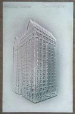 Masonic temple. Chicago, Illinois. Vintage Postcard picture