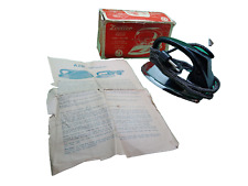Zoeller Western Germany issued 1950s era travel iron with directions & box picture