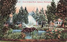 Spokane WA Washington Coeur d'Alene Park Browne’s Addition Vtg Postcard E19 picture