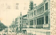 1908 Antique RPPC POSTCARD Rio de Janeiro BRAZIL Avenida Central BUSY Street  picture