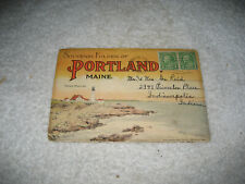 Portland Maine Souvenir picture Postcard Folder 1931 18 pictures picture