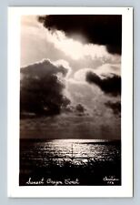 Postcard OR RPPC Sunset Oregon Coast picture
