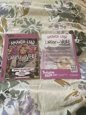 2024 Amanda Lear L'argent De la Vieille 10x15 cm Flyer picture