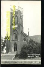 RPPC CATHOLIC CHURCH, VALEJIO CA OLD CALIFORNIA REAL PHOto Ornate Solano County picture