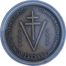 FRENCH 50TH D-DAY ANNIVERSARY COIN OR AWARD picture