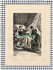 X1616) All's Well That Ends Well Helena King   - c.1880 Shakespeare Book Print  picture