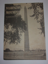 Washington Monument Brochure Visitors Guide Souvenir Travel Pamphlet 1962 Vtg picture