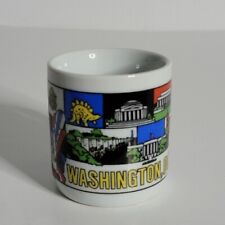 VTG Washington DC Souvenir Small Coffee 4 Oz Mug Multi-Site Design picture