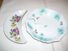 Pair Antique Germany Elysee Porcelain Bowl and Bavaria Bone Plate picture