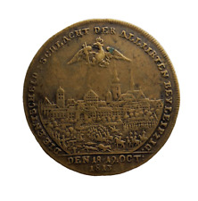 Napoleon 1813 Russia Austria Napoleon coin Alexander Battle Leipzig medal token picture