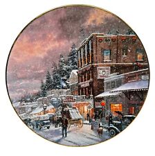 Thomas Kincaid Limited Edition Plate “A Winter’s Walk” #2447B picture