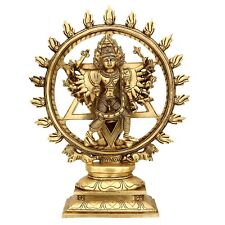 Sudarshana Chakra Statue - Brass Lord Vishnu Idol - Narayana Weapon - Sudarshan picture