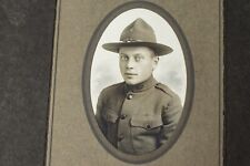 Original WWI US Army Named Soldier In Folio AJ O'Malley Full Uniform Stetson WW1 picture