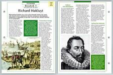 Richard Hakluyt - 1552-1616 Tudors Atlas Kings & Queens Of GB Maxi Card picture
