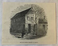 1894 magazine engraving ~ OLD LANSING MANSION at Albany NY picture