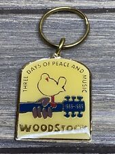 Vintage Applause Warner Bros 1989 Woodstock Key Chain Ring Guitar Bird  picture